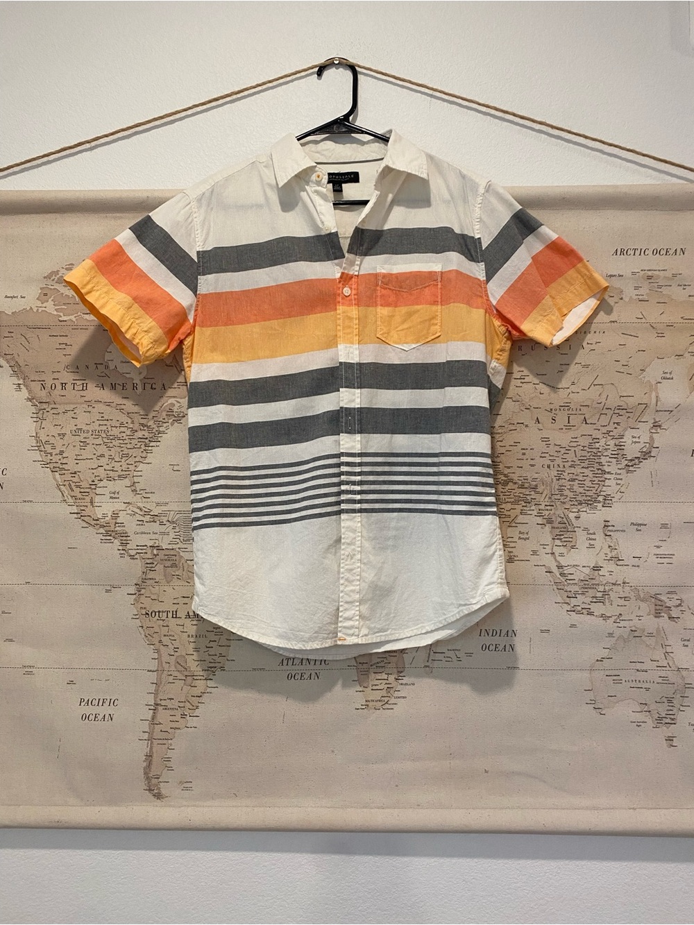 100% Cotton Aeropostale Short-Sleeve Button-Up Shirt